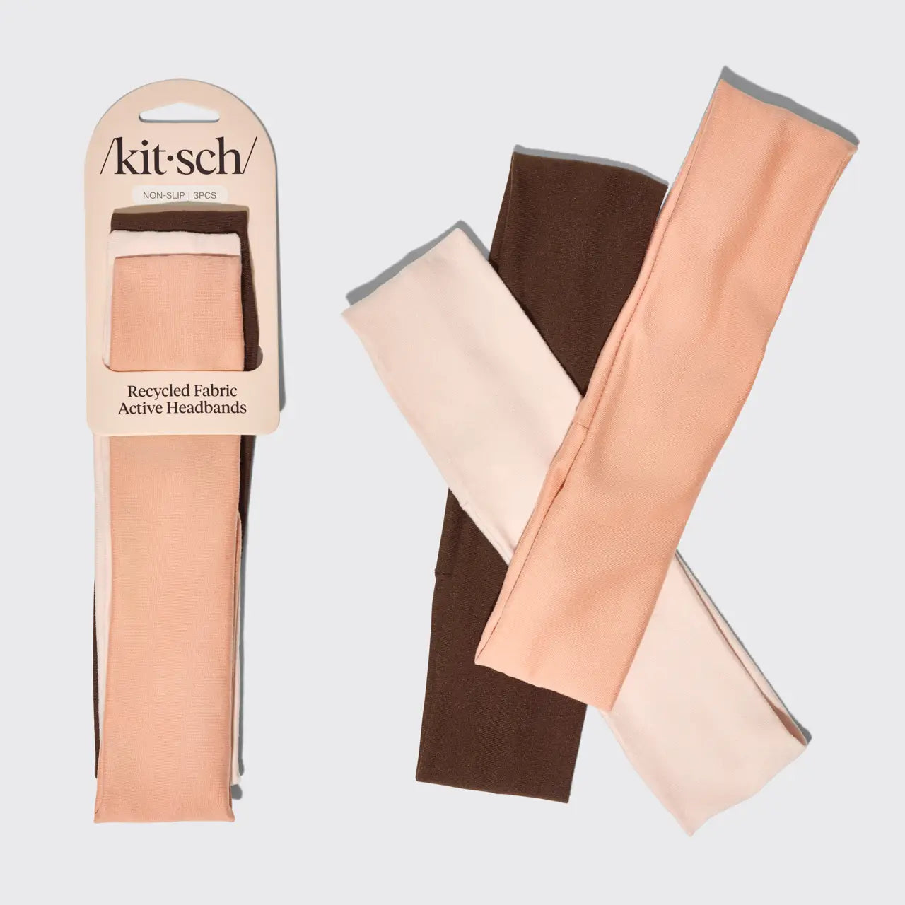 Recycled Fabric Active Headbands 3pc Set