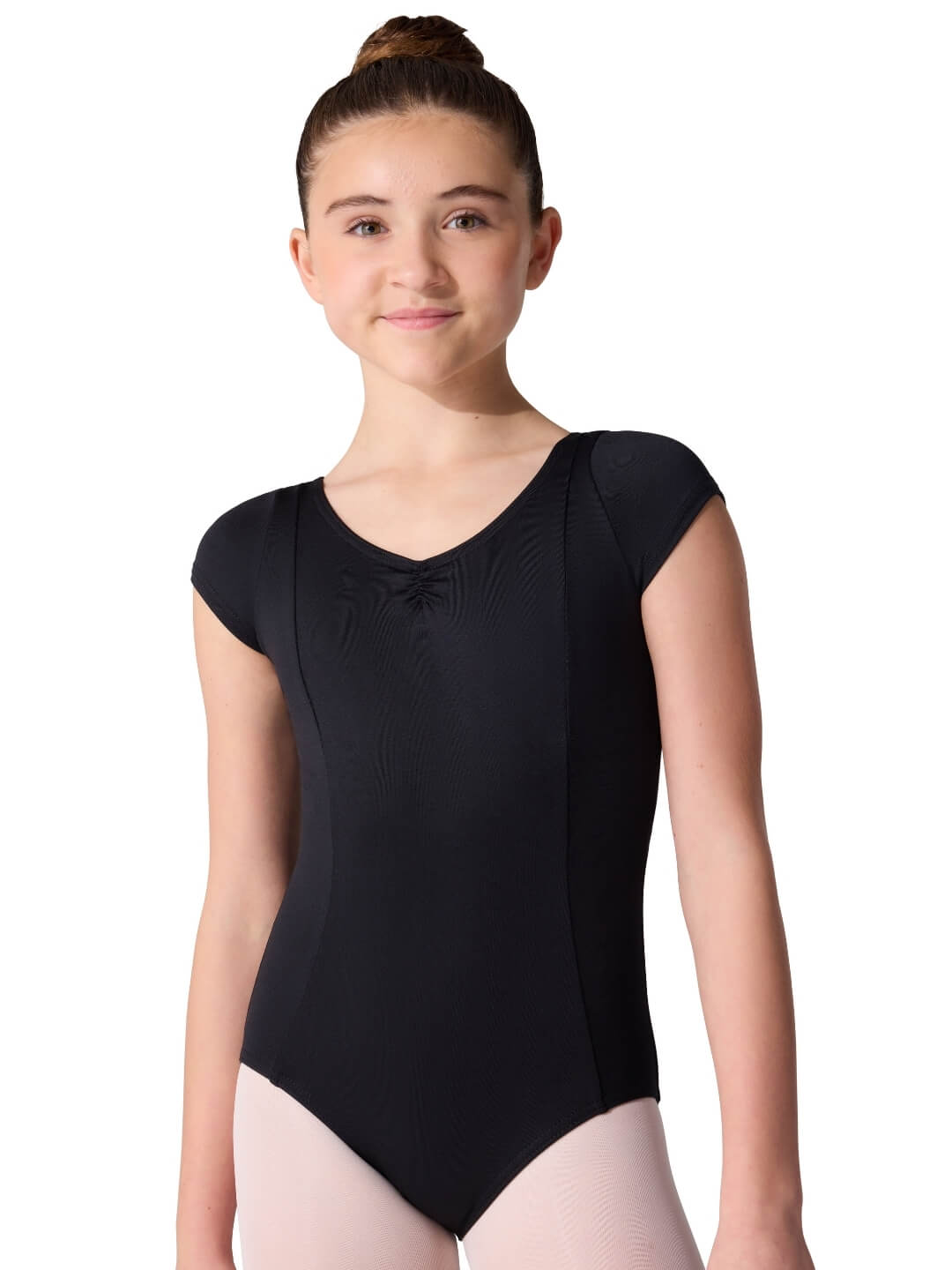 Capezio Studio Collection Dual Pinch Cap Sleeve Leotard with Princess Seams