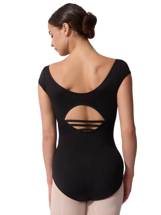 Capezio Studio Collection high Neck Cap Sleeve Leotard