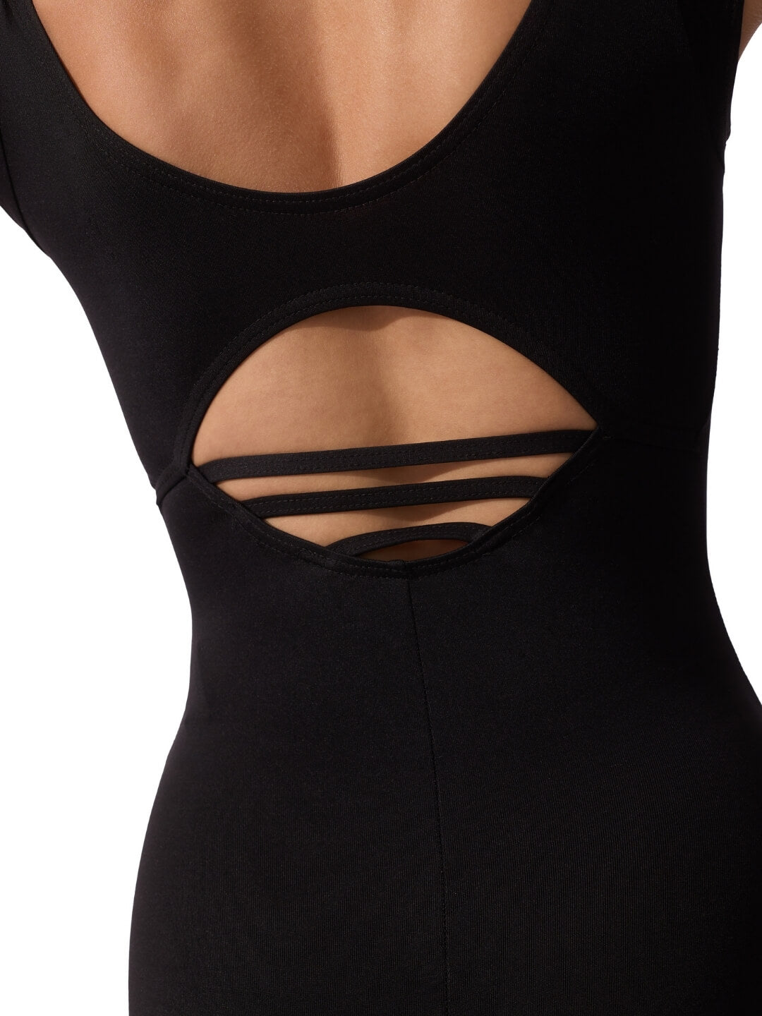 Capezio Studio Collection high Neck Cap Sleeve Leotard