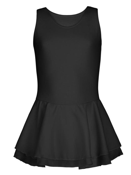 Leotards- Double Layer Skirt Tank Dress