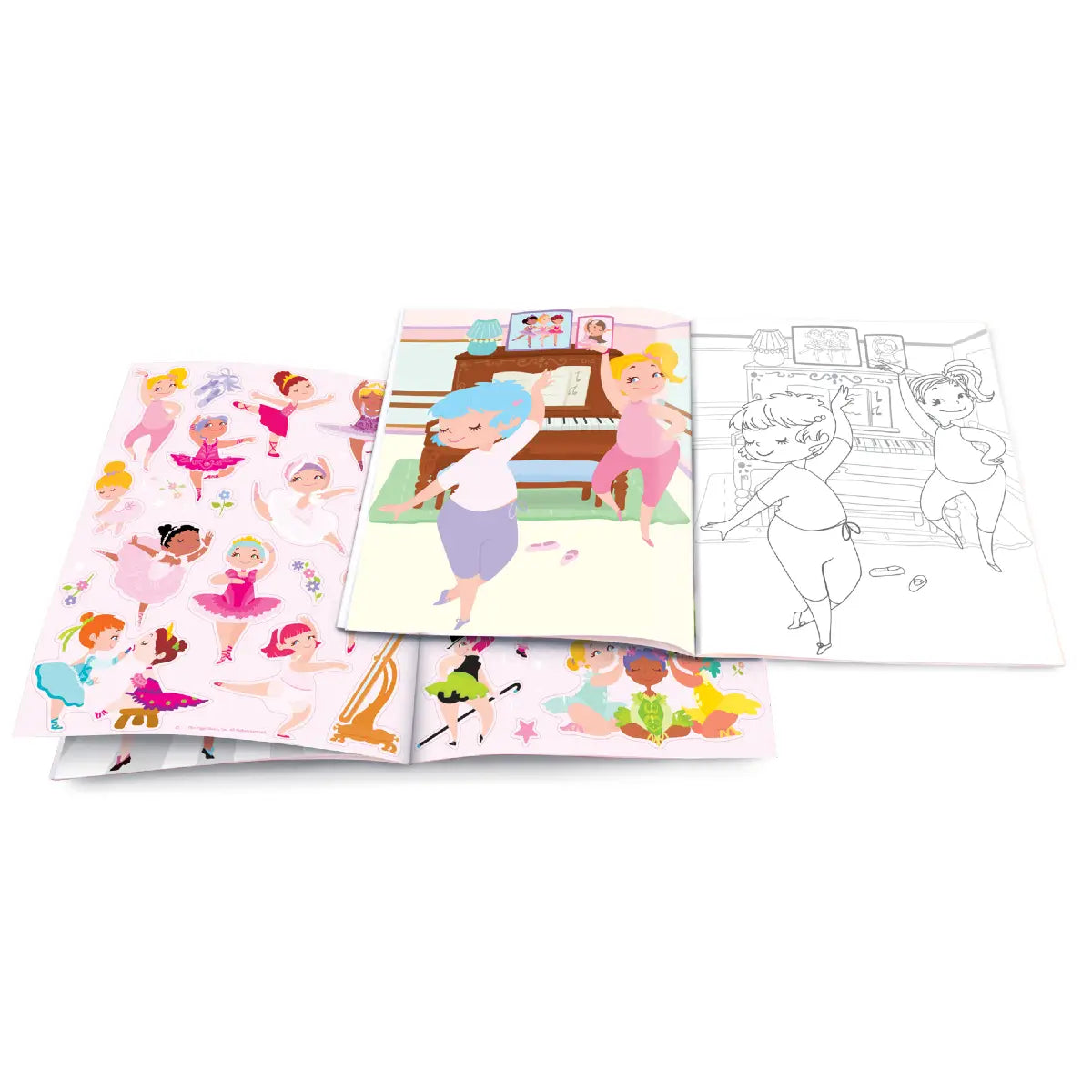 Pretty Ballerina Dry Erase Coloring Book